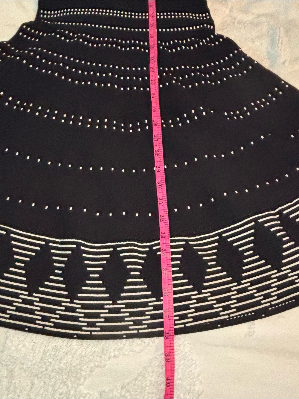 kate spade Black Midi Dress with White Accent Pattern - Picture 14 of 15